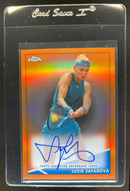 2021 Topps Chrome Lucie Safarova Auto Orange #/25