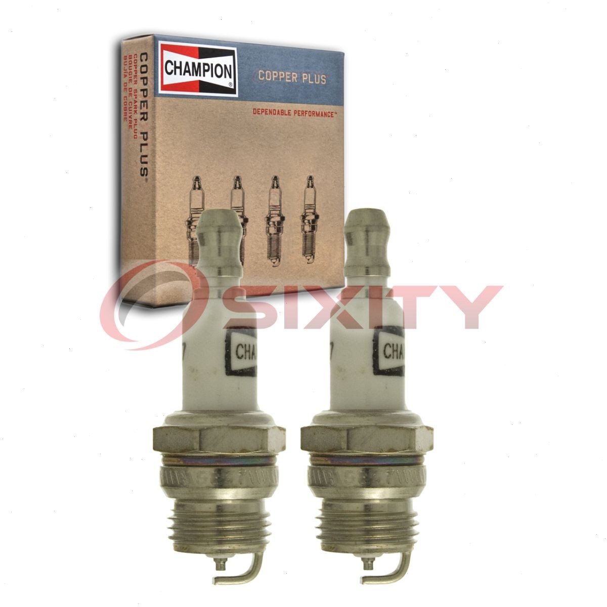 2 pc Champion Copper Plus 850 Spark Plugs for N7RC N7C DJ7J CS42T AF5NX 6720 qq
