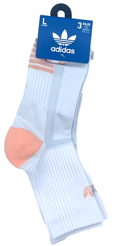 Adidas Men's Logo Originals Socks L High Quarter Multicolored 3 Pairs New W/Tags - Picture 12 of 15