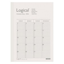 Nakabayashi Logical Diary 2026 B6/White NS-B602-26AW