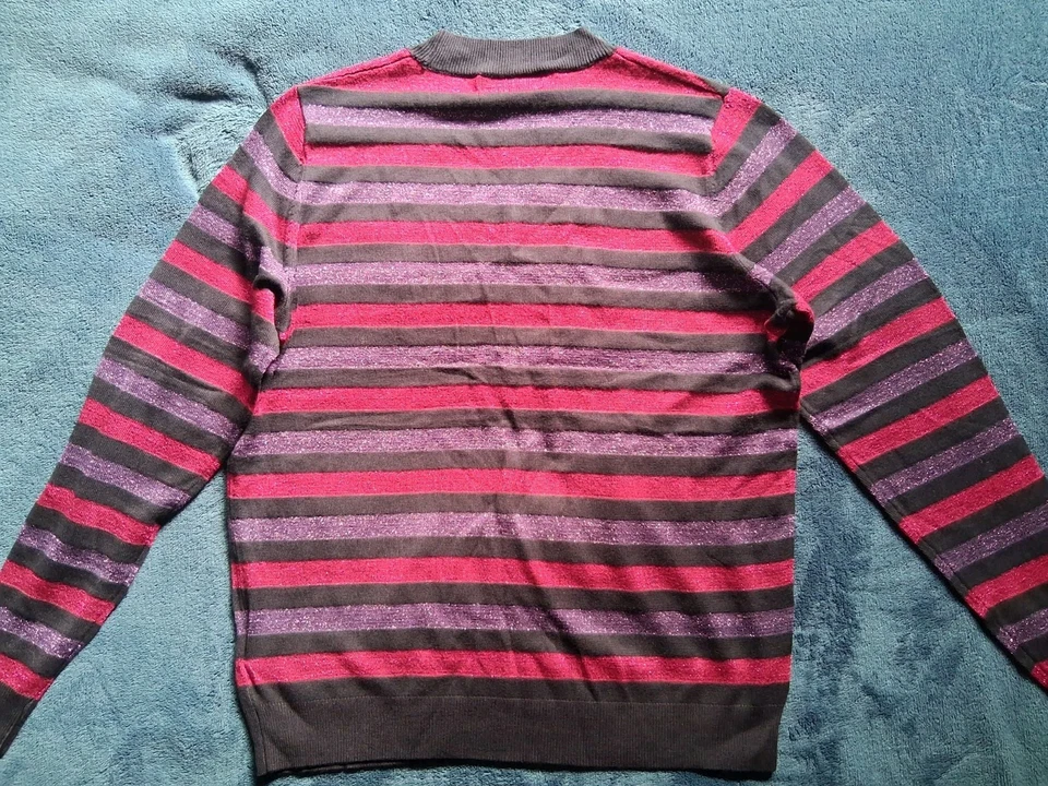 Ladies Maine New England Metallic Stripe Jumper, Size 16, BNWT - Image 3 of 4