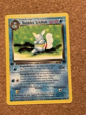Pokémon Karte Dunkles Schillok 46/82 1.edition Deutsch Team Rocket
