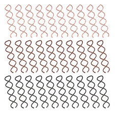 30 Pcs Spiral Hair Pins, 3 Colors Spin Pins for Hair, Alloy Spiral Bobby Pins, B