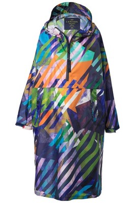 Laurasøn Damen Funktions Regencape Unisex Print Kapuze 836275