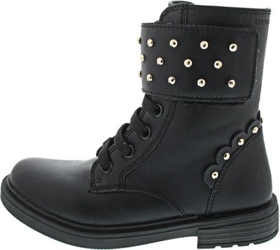 Geox Eclair G Mädchen Schnürstiefel schwarz