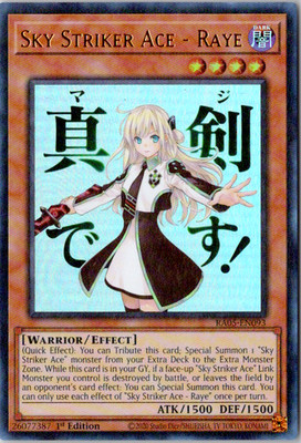 Sky Striker Ace - Raye Ultra Rare 1st Edition Rarity Collection 5 RA05-EN093 NM
