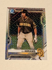 CJ Abrams 2021 Bowman Chrome Mojo REFRACTOR