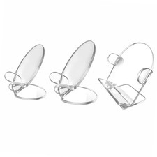 3Pcs Makeup Organizer Acrylic Riser Modern Holder Decorative Clear Sturdy