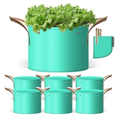 7 Pcs 25 Gallon Potato Grow Bag, PE Garden pots Plant 25 gallon PE_Grow_Bags