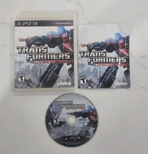 Transformers: War for Cybertron (Sony PlayStation 3, 2010) Complete w/ Manual