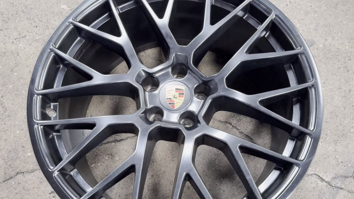 Used Genuine 20x9 20x10 PORSCHE MACAN SPYDER (4 Wheel) 5x112 Black