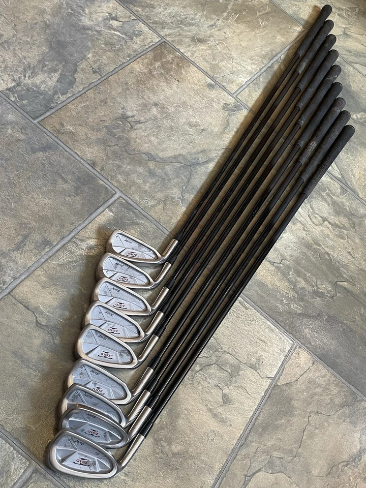 Mizuno T-Zoid Sure Irons Golf Clubs 3-SW PW LEFT Handed ACCEL-ARC AMORPHOUS CARB - Image 2 of 4