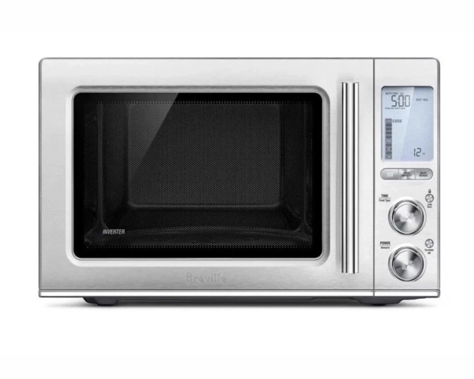 Breville BMO850BSS Smooth Wave Microwave Silver – For Parts/Repair