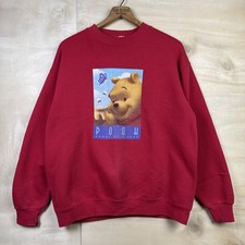 Vintage 90s Disney Winnie The Pooh Honey Of A Bear Crewneck Sweatshirt 21 x 25