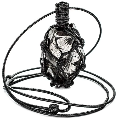 Elite Noble Shungite Pendant Crystals in Hand Braided with Adjustable Cord - ...