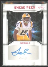 2024 Sage Hit Low Series Sneak Peak Sage Ryan Rookie Auto #SPA-JJ