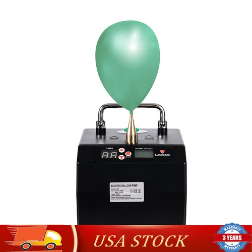 B231 Lagenda Electric Balloon Pump Balloon Inflator Air Blower Party Black USA
