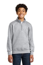 Port  Company PC78YQ Youth Long Sleeve Core Fleece 1/4-Zip Pullover Sweatshirt