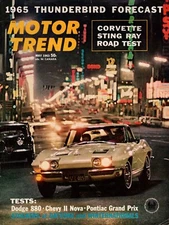 Motor Trend May 1963 – Corvette Stingray Road Test / 1965 Thunderbird Forecast /