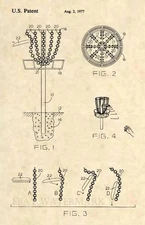 Frisbee Disc Golf Goal Patent Art Print - Frisbee Golf Vintage 1977 PDGA - 395