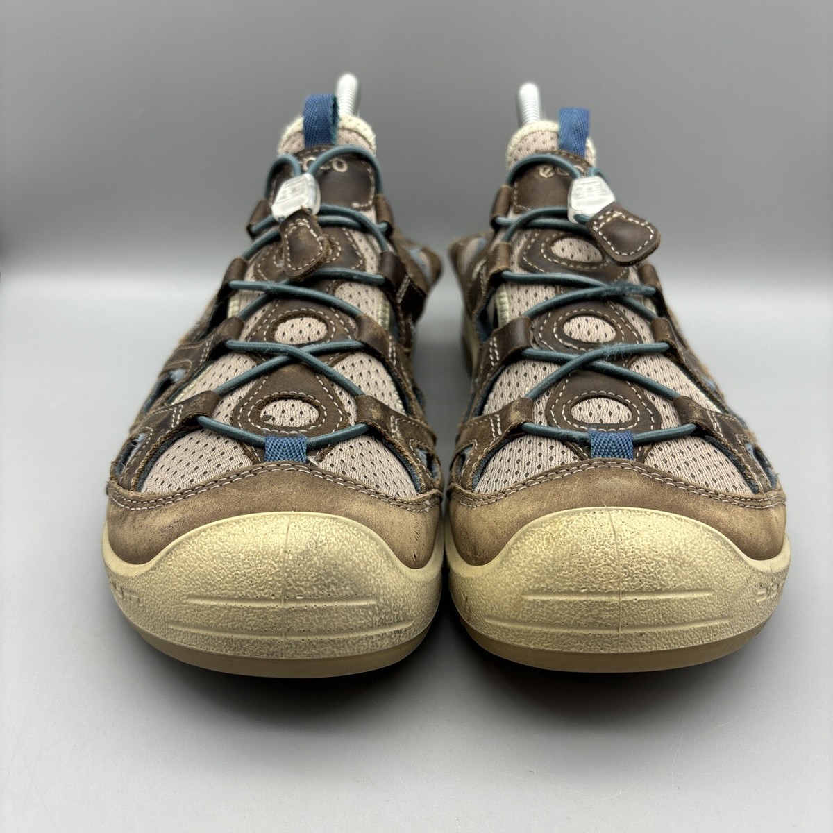 Ecco Biom Delta Sandals Men's Size US/ 40 EU Brown Drawstring