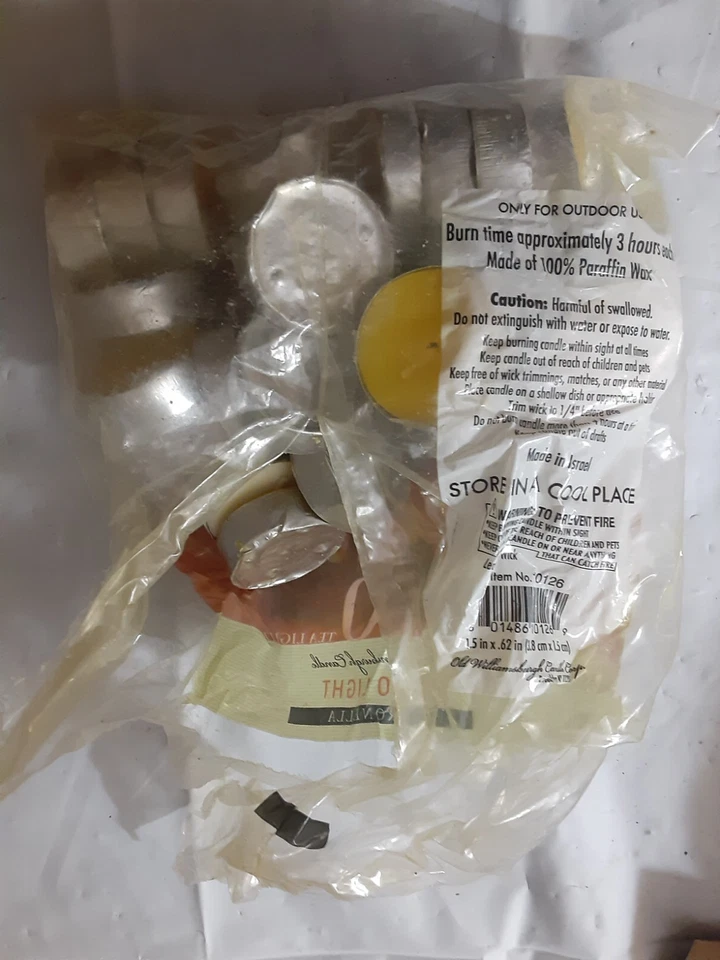 Patio Lights citronella candles tea lights, 3 hr burn, small, open bag of 24 - Image 2 of 2