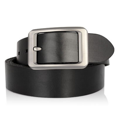 Big and Tall Plus Size Genuine Full Grain Leather Belts Black Size to 74''  76''