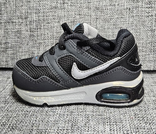 NIKE AIR MAX NAVIGATE TODDLER SIZE 5C BLACK/GREY/BLUE LIGHTLY USED - Picture 10 of 11