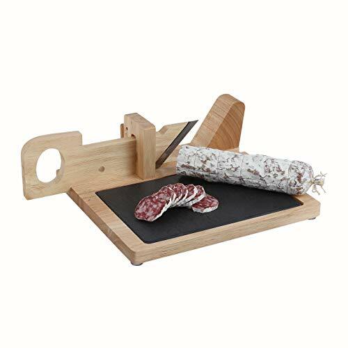 Ghigliottina Taglia Salame con Vassoio Ardesia - Must-Have Aperitivo