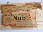 Delong Nub brass wire hook & eye card heart eyes "Bless That Nub!" 1901 - 1912 — photo 6