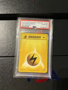 Pokemon 1st Edition PSA 10 Lightning Energy 109/111 - Neo Genesis GEM Mint