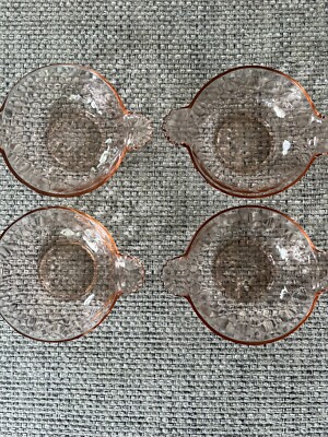 ANCHOR HOCKING GLASS DESSERT CUP/BOWLS LOT OF 4