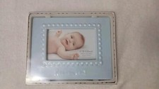 C.R. Gibson 'Heaven Sent' Ceramic Baby Photo Frame Pink Baby Boy NEW