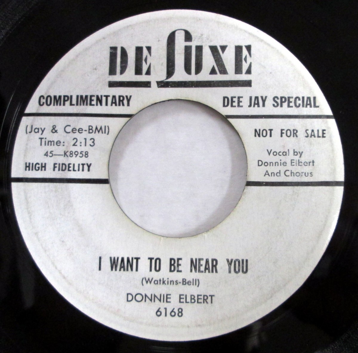 DONNIE ELBERT 45 I Want To Be Near / Come On Sugar PROMO on