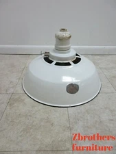 Antique Porcelain Gas Station Oil Lamp Street Light Shade  A