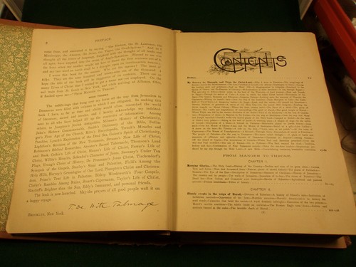 AWESOME ANTIQUE 1889 VICTORIAN ERA BOOK: FROM MANGER TO THRONE (STORY OF JESUS) - Picture 9 of 18