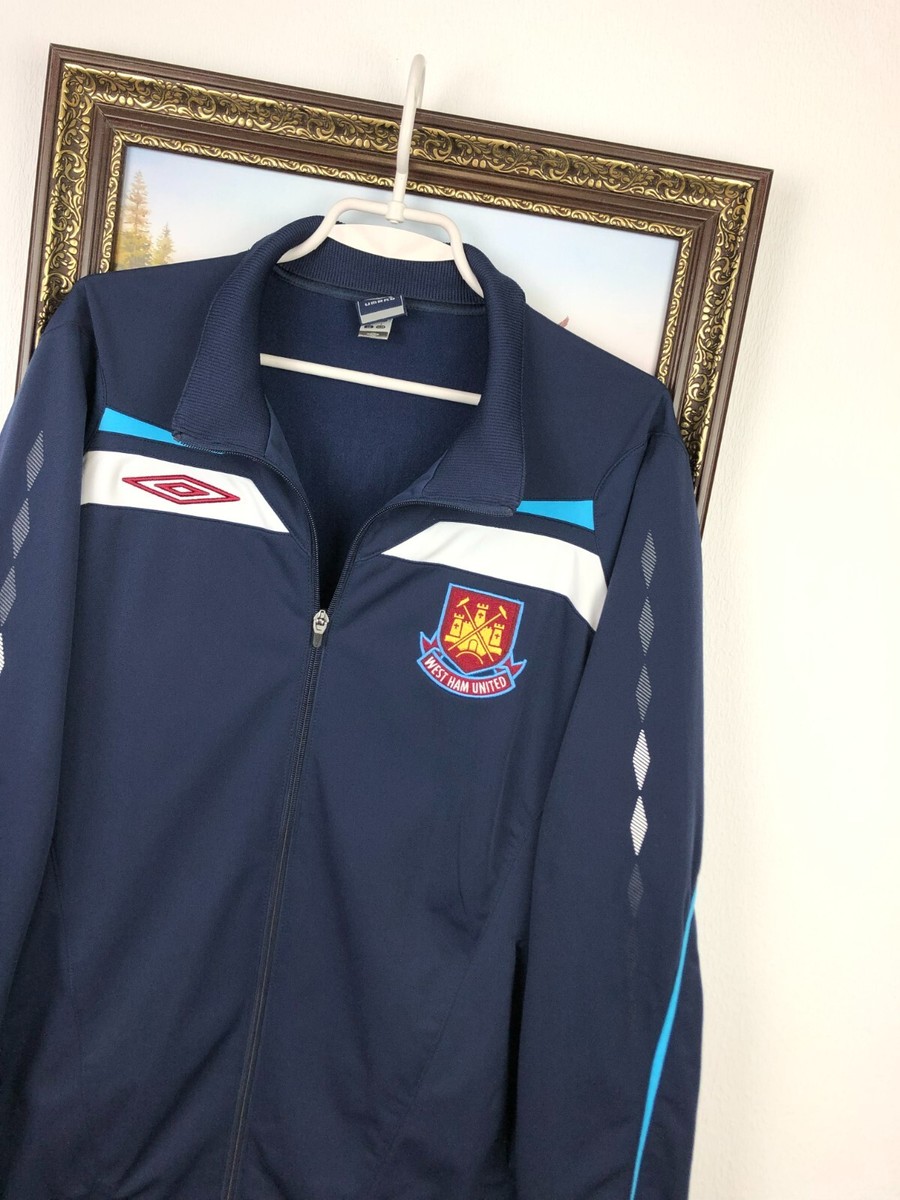 West Ham United Umbro ジップアップジャケット Vintage Umbro West Ham United Football Jacket Soccer Track