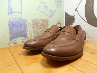 Robert Wayne Brown Leather Penny Loafers 