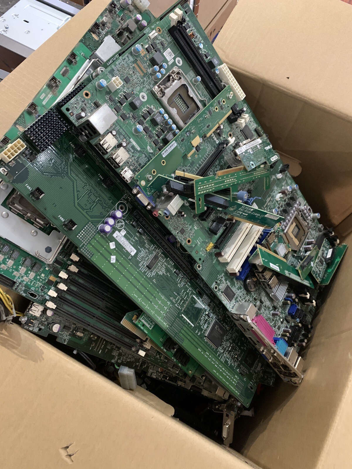 50+ Lbs Scrap Computer Circuit Boards, Cards, Motherboards Gold Copper