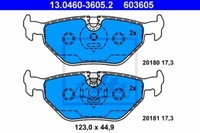 ATE Bremsscheiben Ø294MM + BremsbelÄGe Hinten FÜR BMW 3 Saab MG BMW Rover