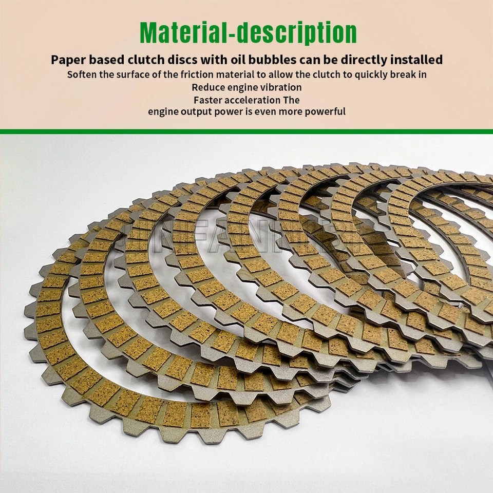 Kit de placas de acero de fricción de embrague para Harley-Davidson Sportster 883 1200 1991-22 Foto 4 de 4