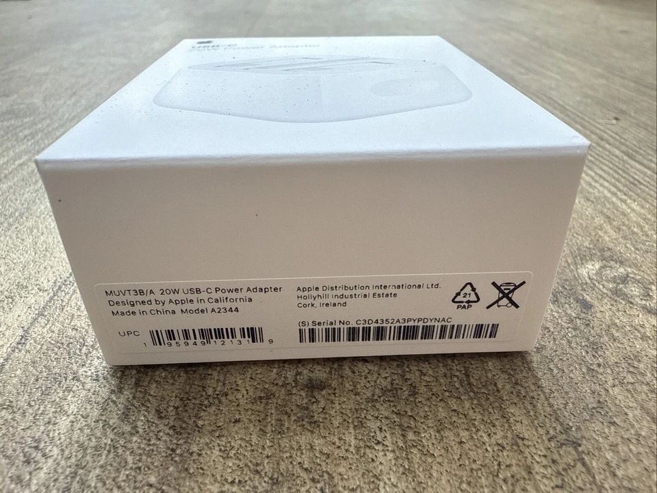 Apple USB-C 20W Power Adapter A2344 White Sealed 100% Original - Image 3 of 3