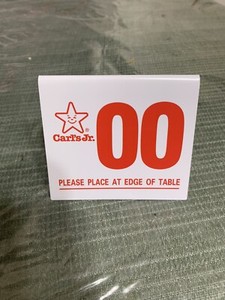 Carls Jr Table Number | eBay