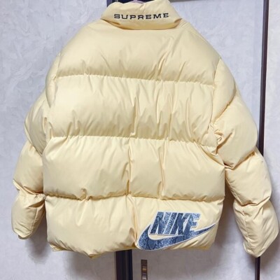 Supreme x NIKE Puffer Jacket Used L size Yellow USED | eBay