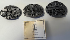 Arroyo Grande Co.American Firefighting Commemorative Belt Buckles 1991,1992 1993