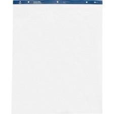 Business Source Standard Easel Pad, Plain, 27"x34", 40 Sheets, 4/CT, White