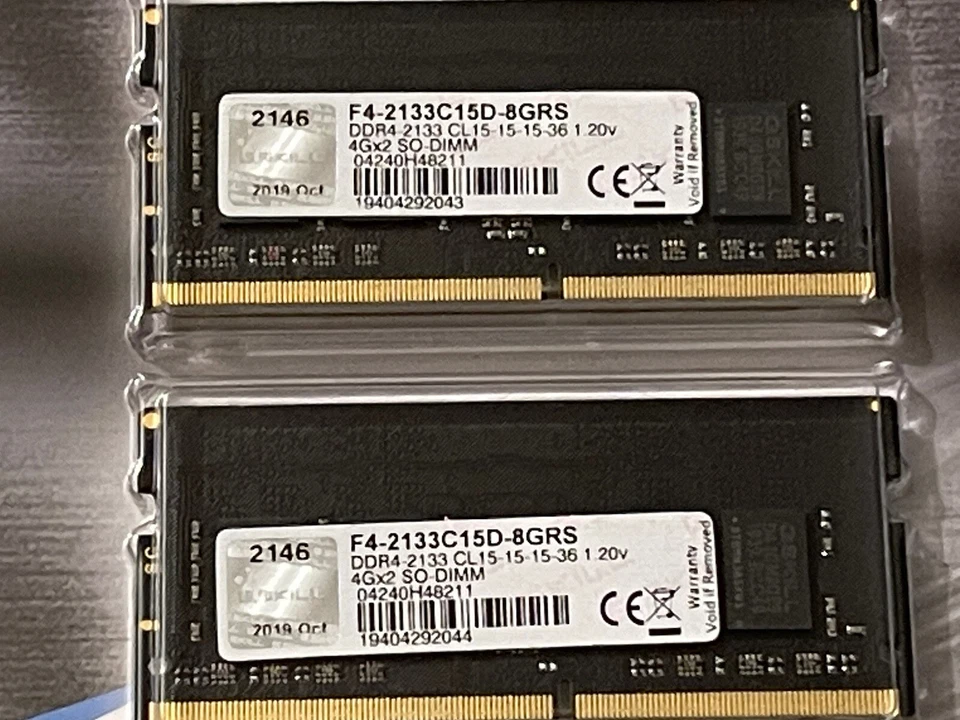 G.SKILL 8GB (2 x 4GB) Ripjaws Series DDR4 PC4-17000 2133MHz Laptop Memory Model  - Image 2 of 4