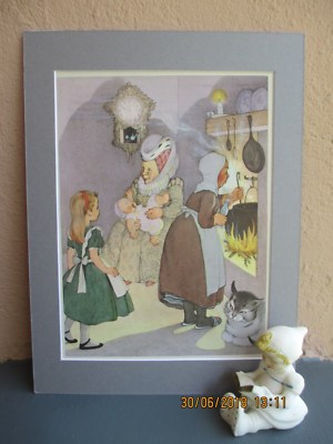 vintage illustration from Alice in Wonderland by Marjorie Torrey 1955