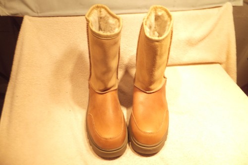 Skechers Womens Carmel Leather/FauxFur Lined Ankle Boots 7.5M EU37.5 Super Nice - Picture 2 of 9