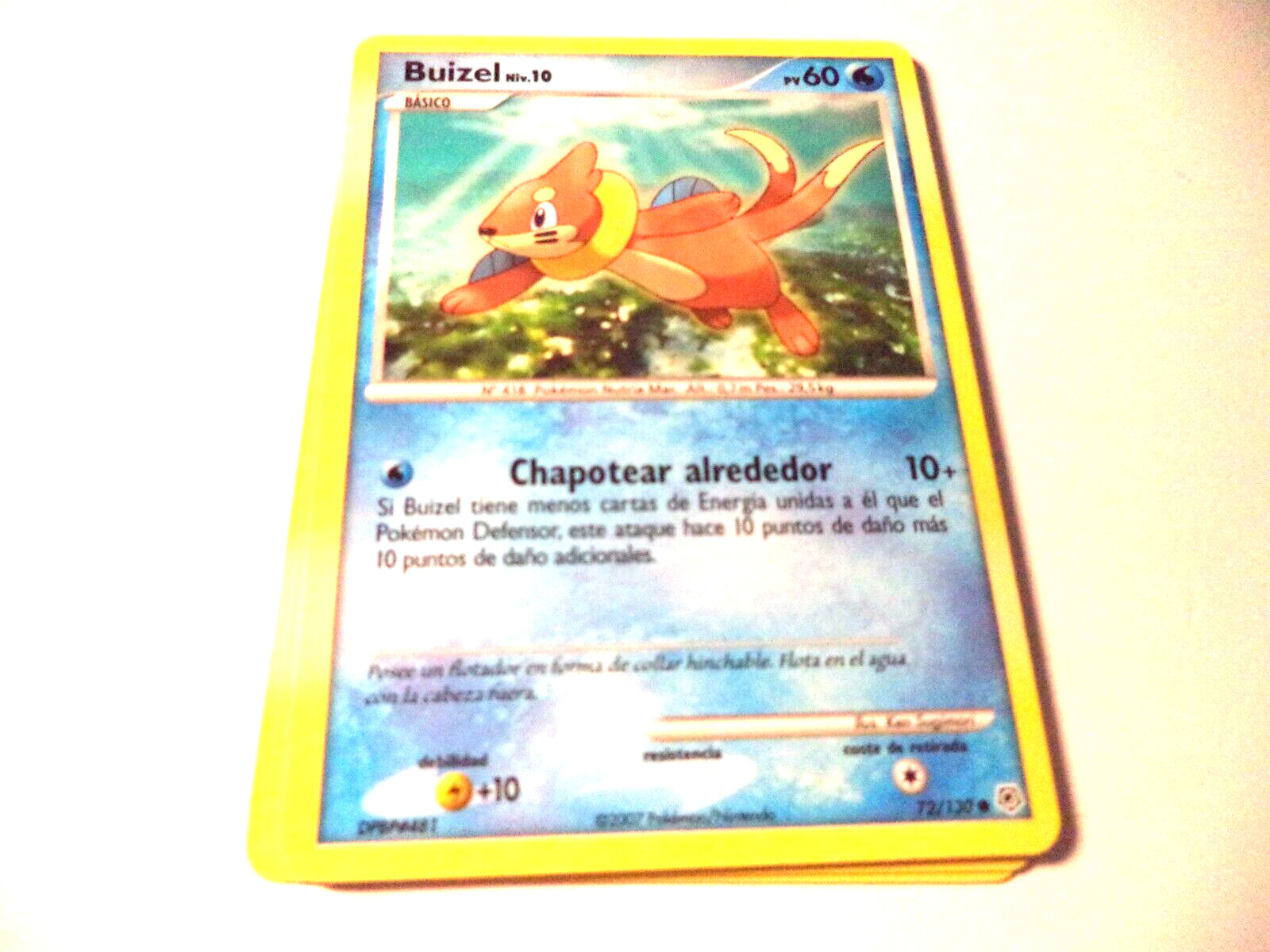 (ZQJ) POKEMON BUIZEL 72/130 DIAMOND & PEARL LIGHTLY PLAYED 1.20